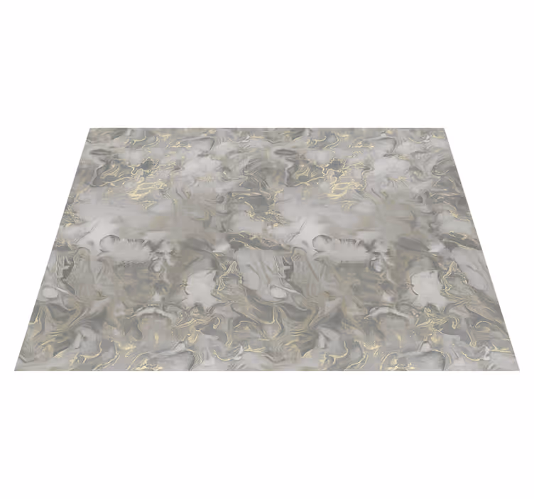 Bedroom carpet in grey liquid marble with metallic - TenStickers