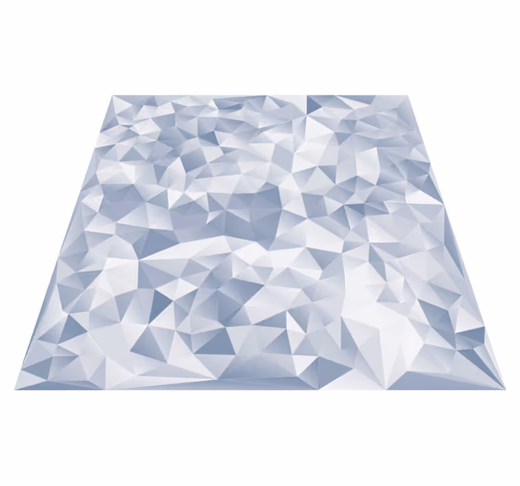 Geometric rug with irregular shapes - TenStickers
