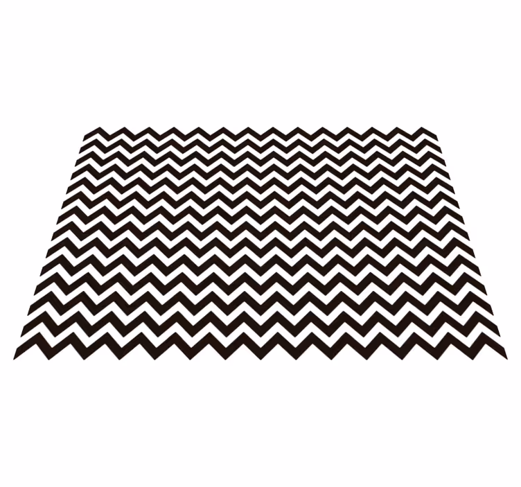 Geometric rug zigzag stripe pattern - TenStickers