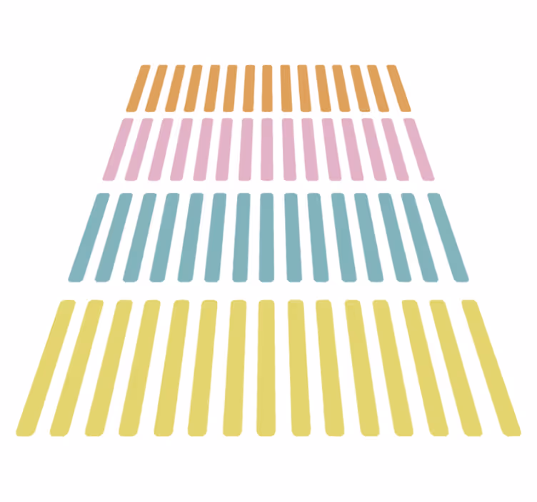 Geometric rug confetti color stickers - TenStickers