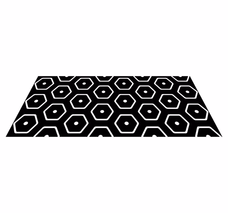Geometric rug with minimalist geometric pattern - TenStickers