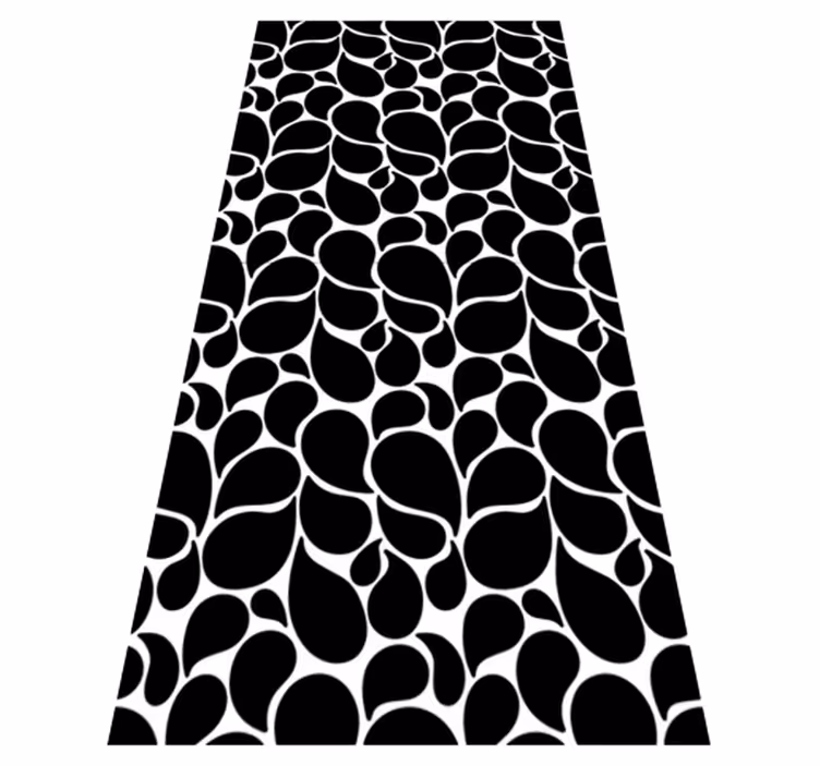 Geometric rug water drops - TenStickers