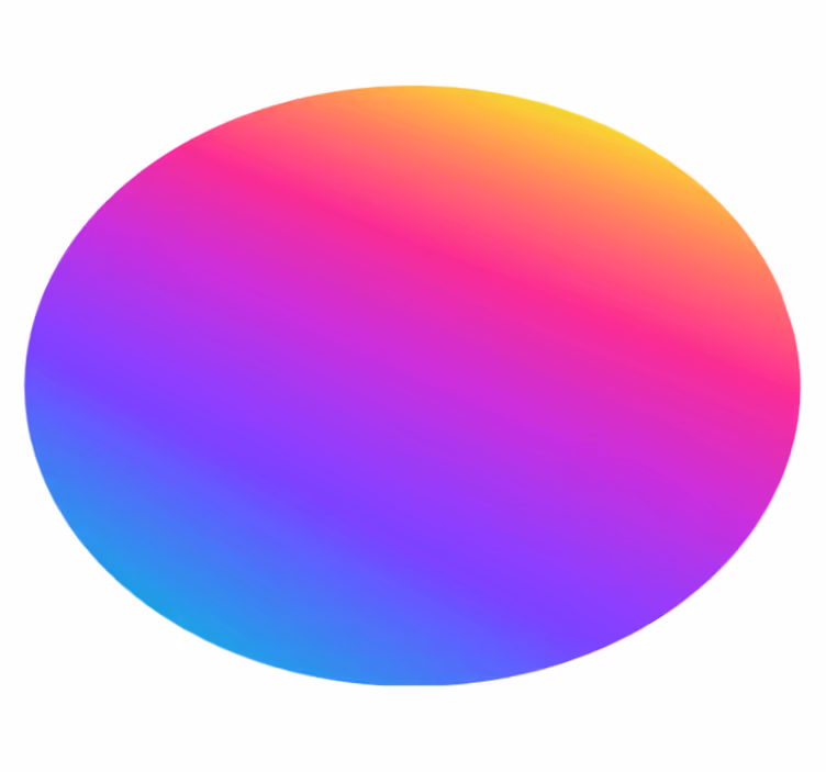 Colourful gradient fluid geometric rug - TenStickers