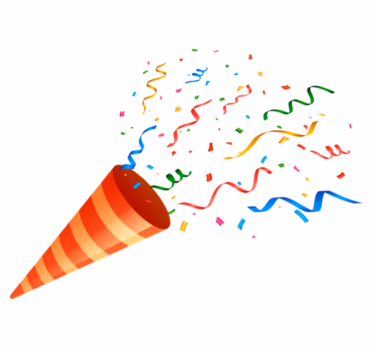 Geometric rug celebration confetti - TenStickers