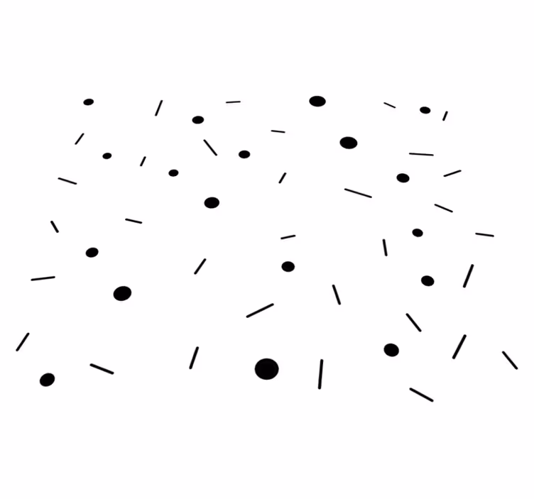 Geometric rug with circle and line confetti - TenStickers