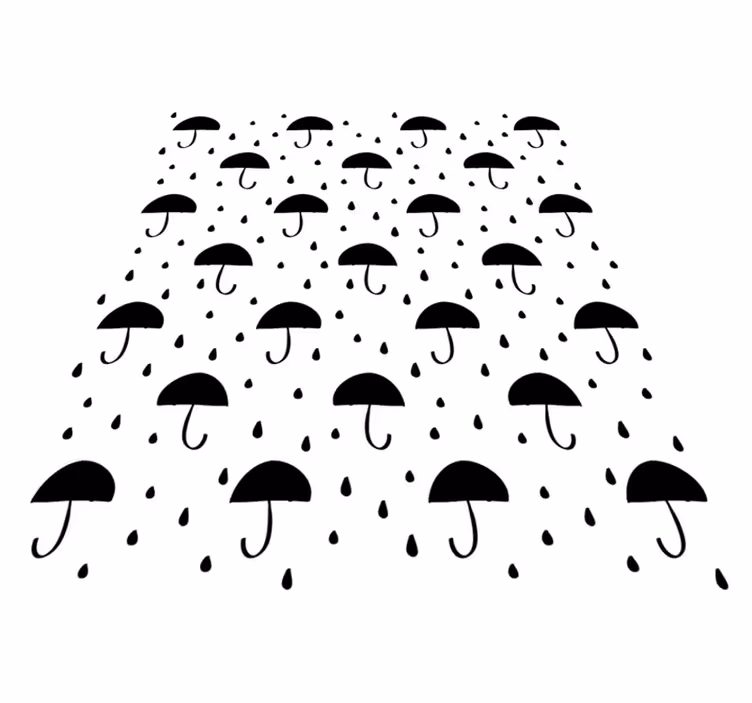 Geometric rug with raindrop confetti design - TenStickers