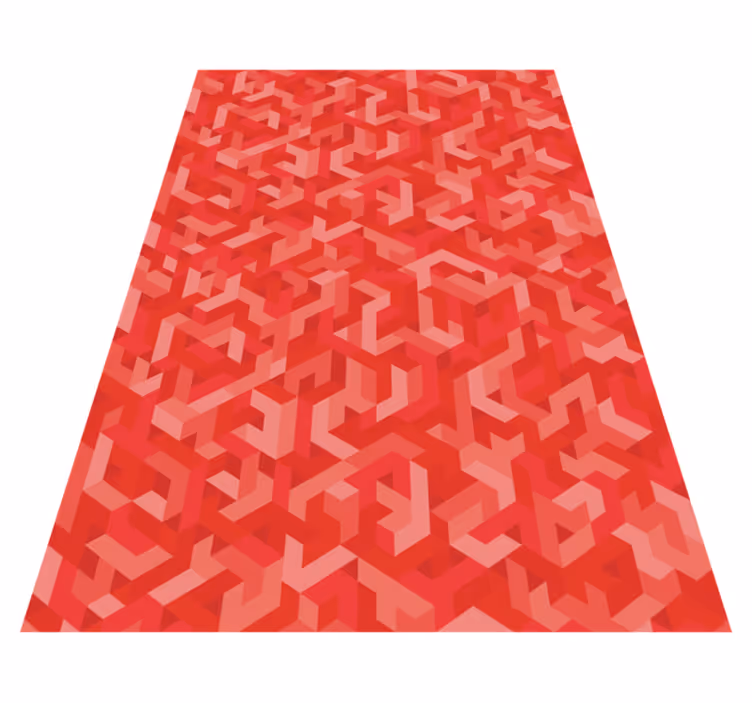 Geometric rug with intricate geometric design - TenStickers