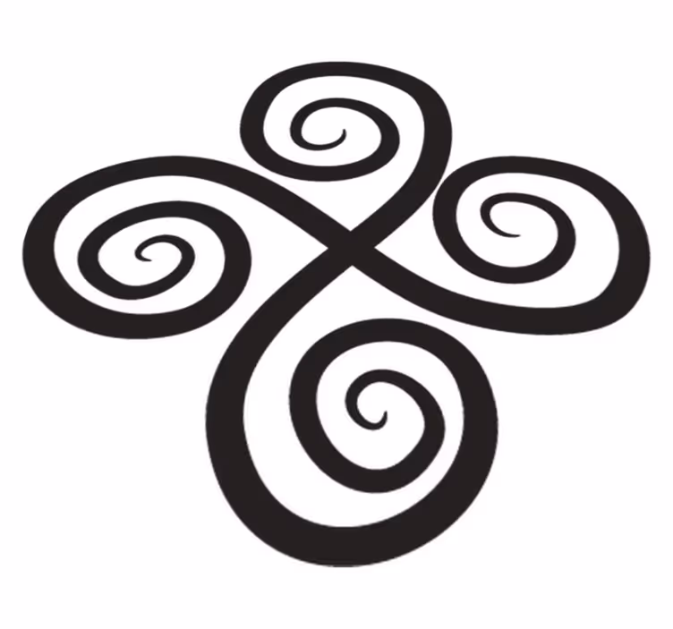 Geometric rug with elegant twist design - TenStickers