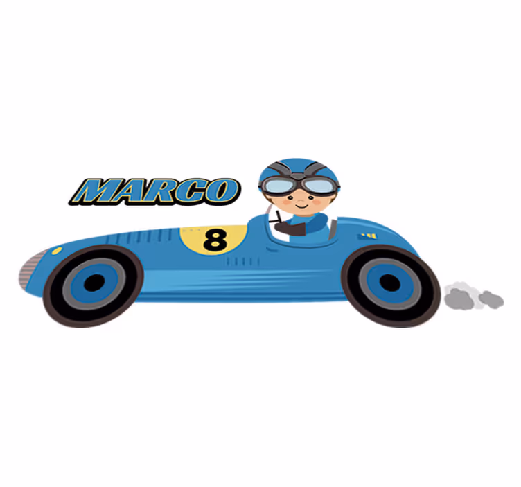 Kids carpet formula 1 racing car design - TenStickers