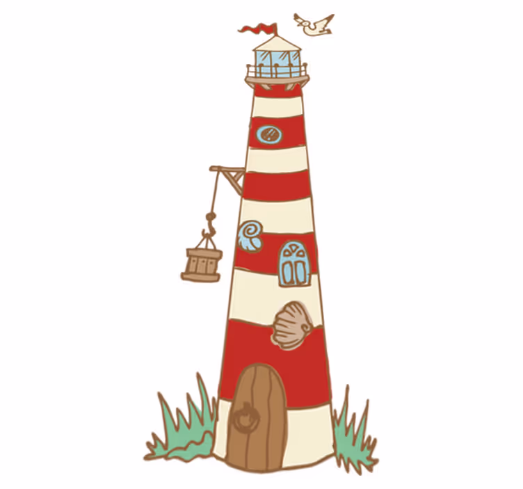 Kids carpet lighthouse design - TenStickers