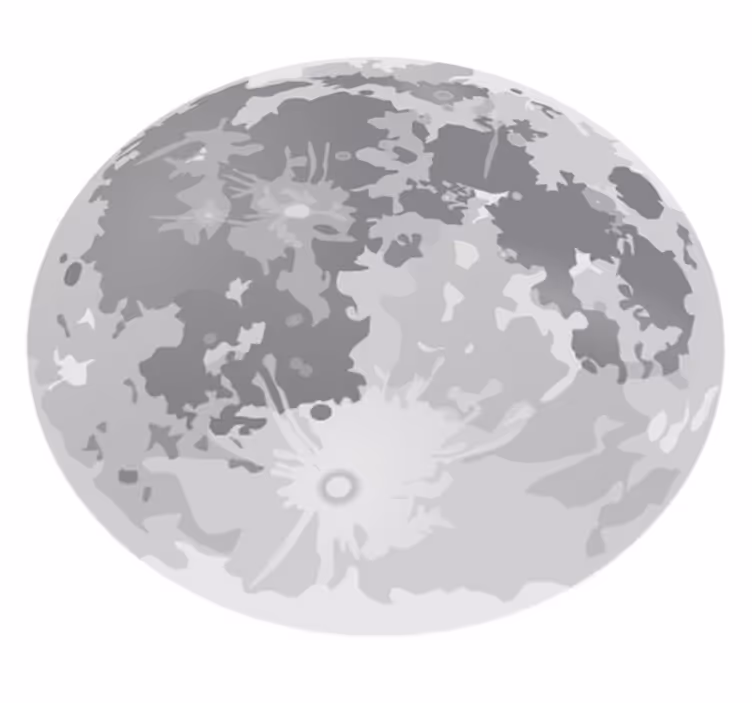 Kids carpet full moon design for playful spaces - TenStickers