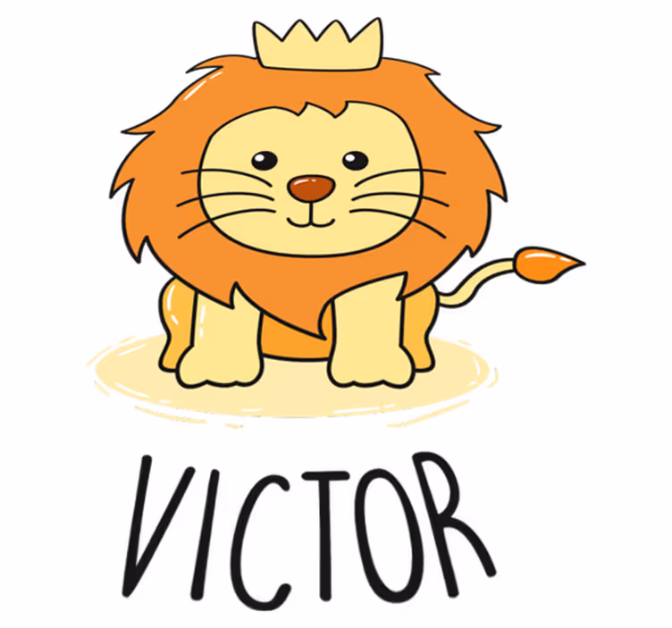 Kids carpet baby lion design - TenStickers