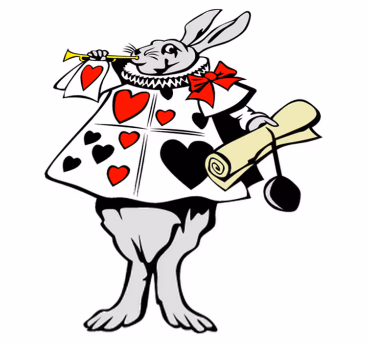 Kids carpet wonderland rabbit - TenStickers