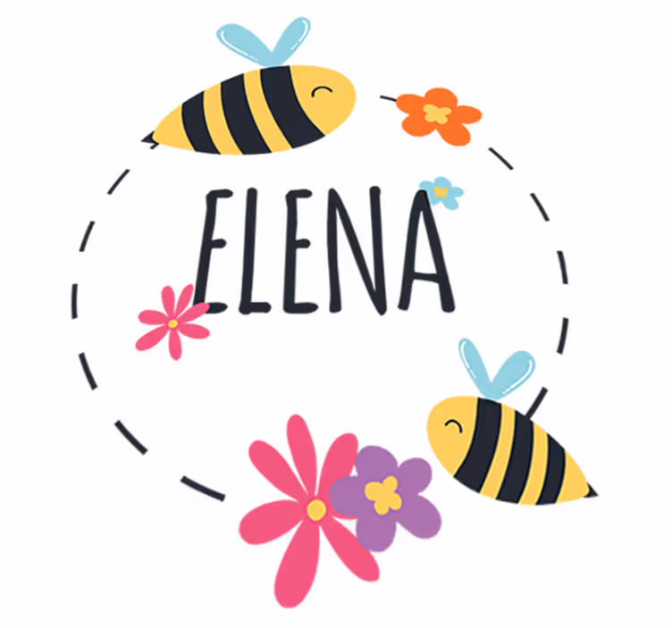 Kids carpet personalized name spring sticker - TenStickers