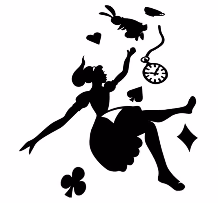 Kids carpet alice and the white rabbit - TenStickers