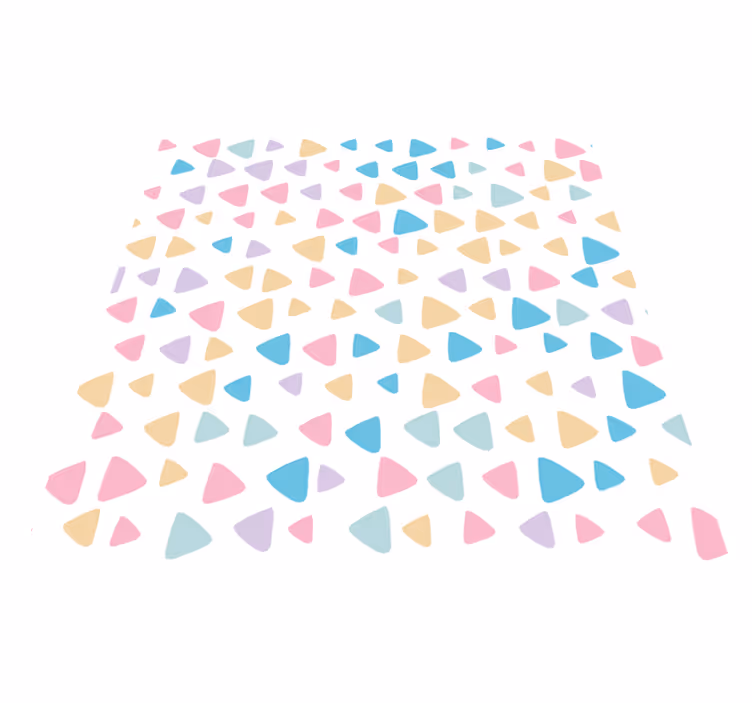 Kids carpet pastel colors pattern - TenStickers
