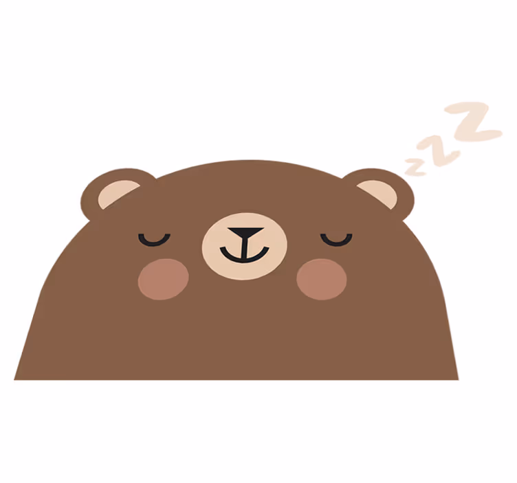 Kids carpet bear for children's bed - TenStickers