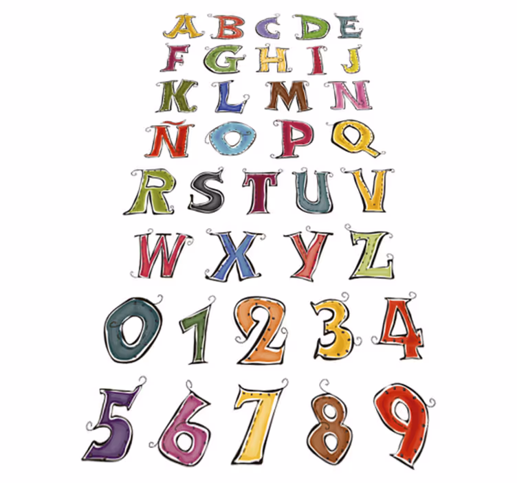 Kids carpet complete spanish alphabet - TenStickers