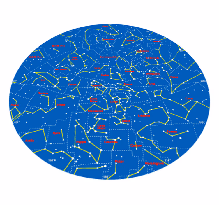 Kids carpet southern hemisphere constellations - TenStickers