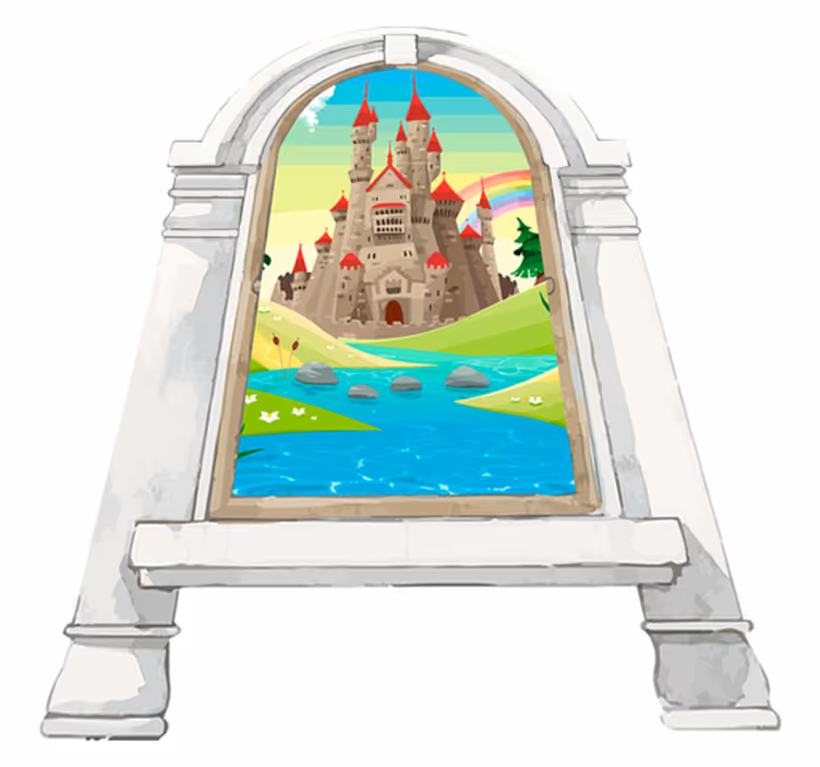 Kids carpet fairy tale landscape - TenStickers