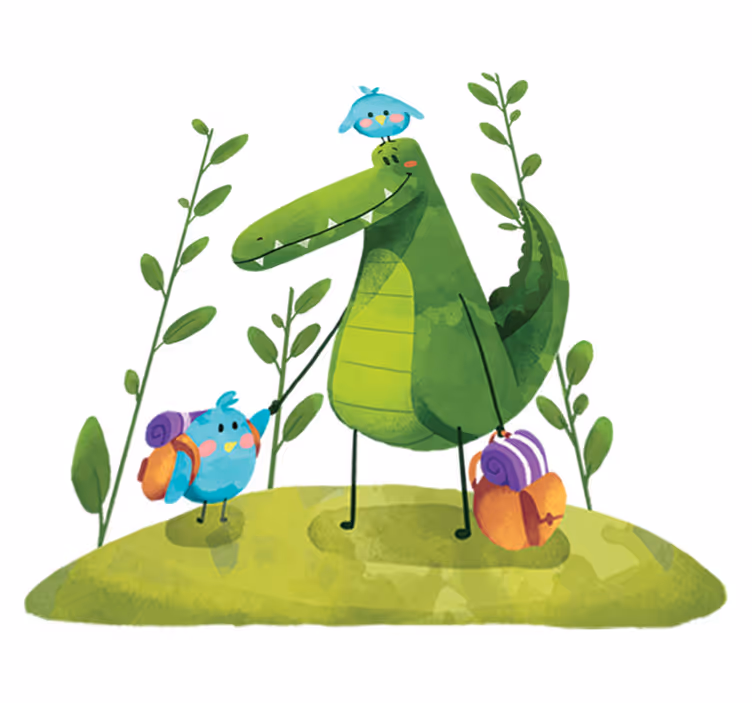Kids carpet swamp companions - TenStickers