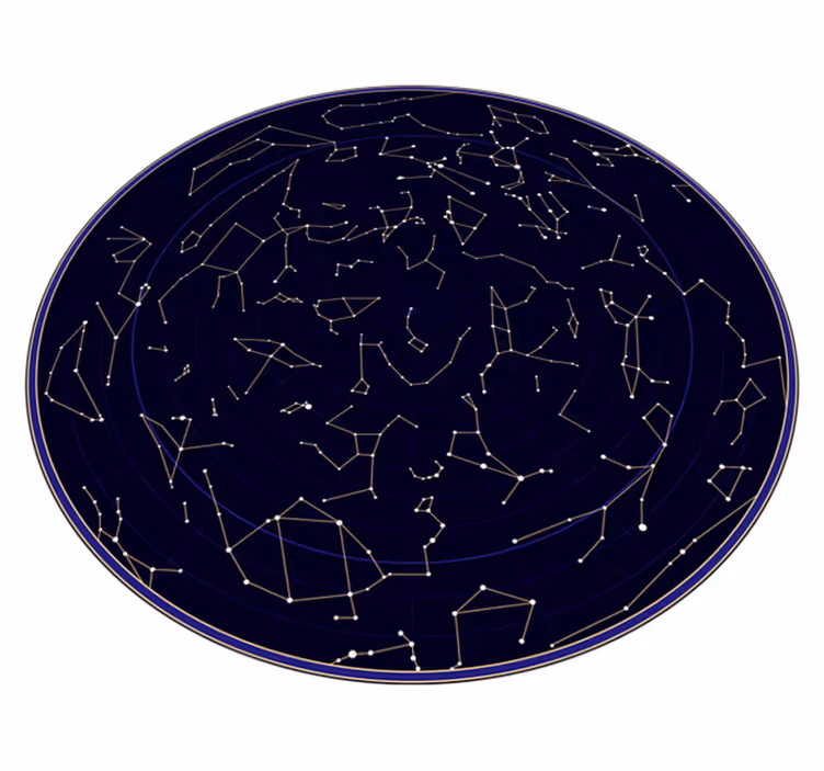 Kids carpet constellation map - TenStickers