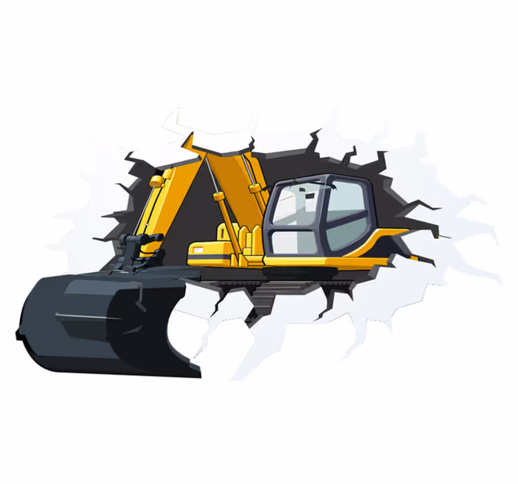 Kids carpet bagger hole in the wall - TenStickers