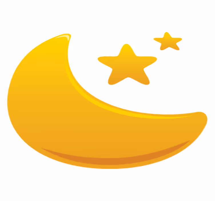 Kids carpet half moon and stars design - TenStickers
