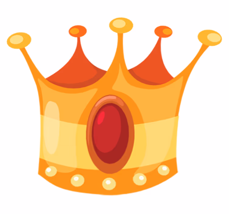 Kids carpet king crown design - TenStickers