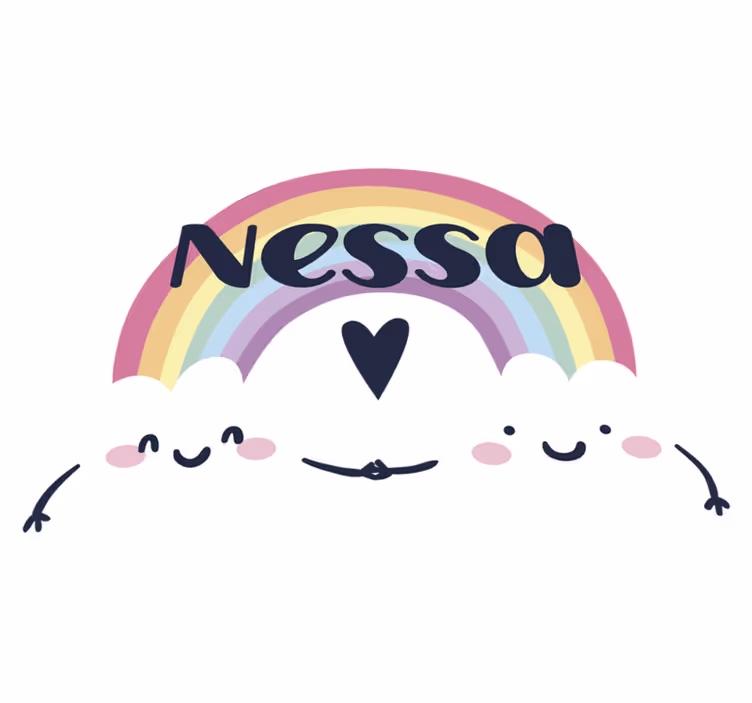 Kids carpet personalized rainbow - TenStickers