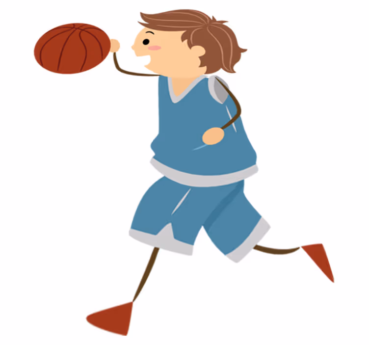 Kids carpet basketball adhesive for children - TenStickers