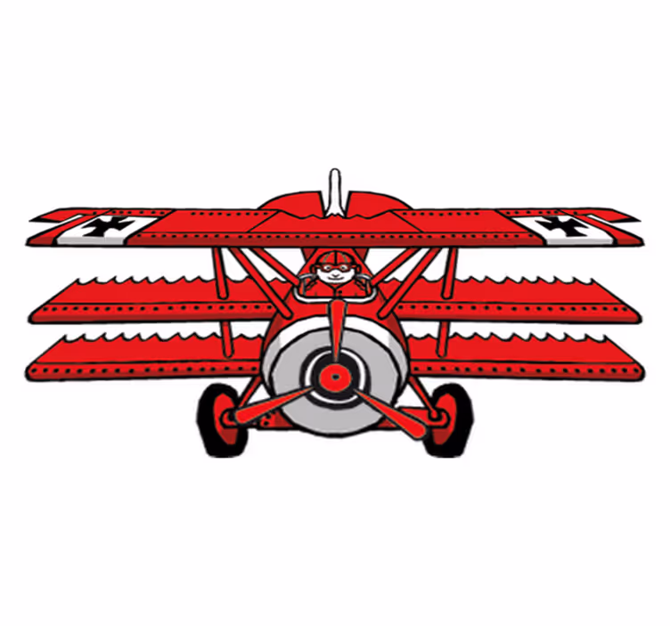 Kids carpet red baron adventure - TenStickers