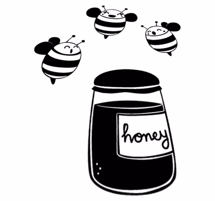 Kids carpet honey and bees design - TenStickers