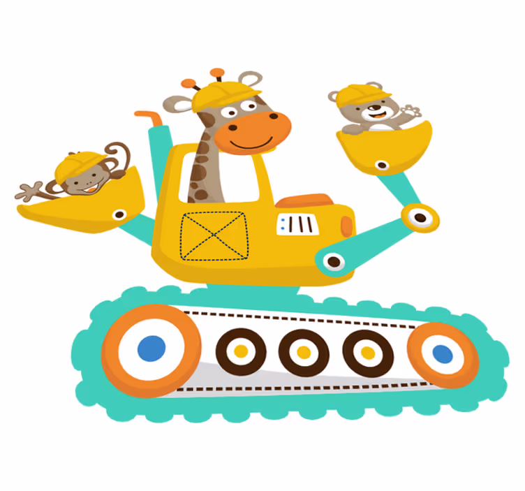 Kids carpet animal loader - TenStickers