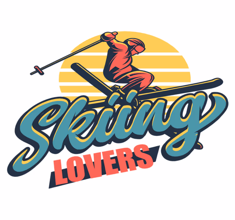 Skiing lovers bedroom carpet - TenStickers