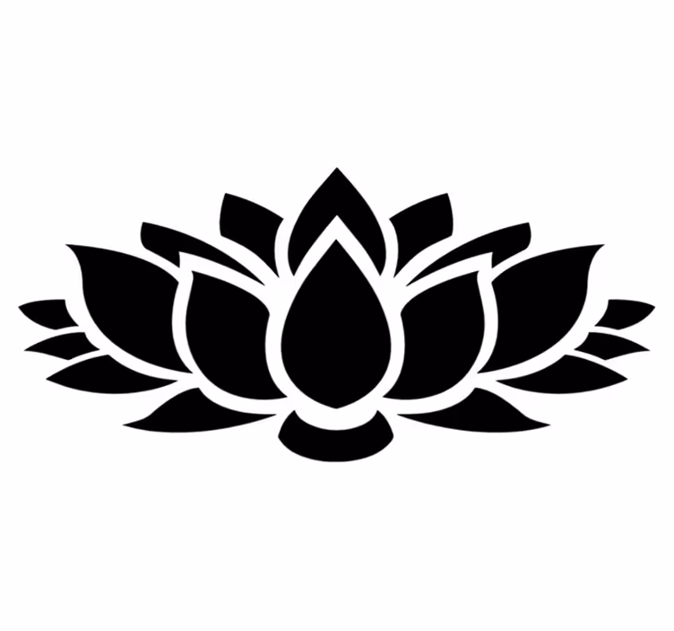 Lotus simple bedroom carpet - TenStickers