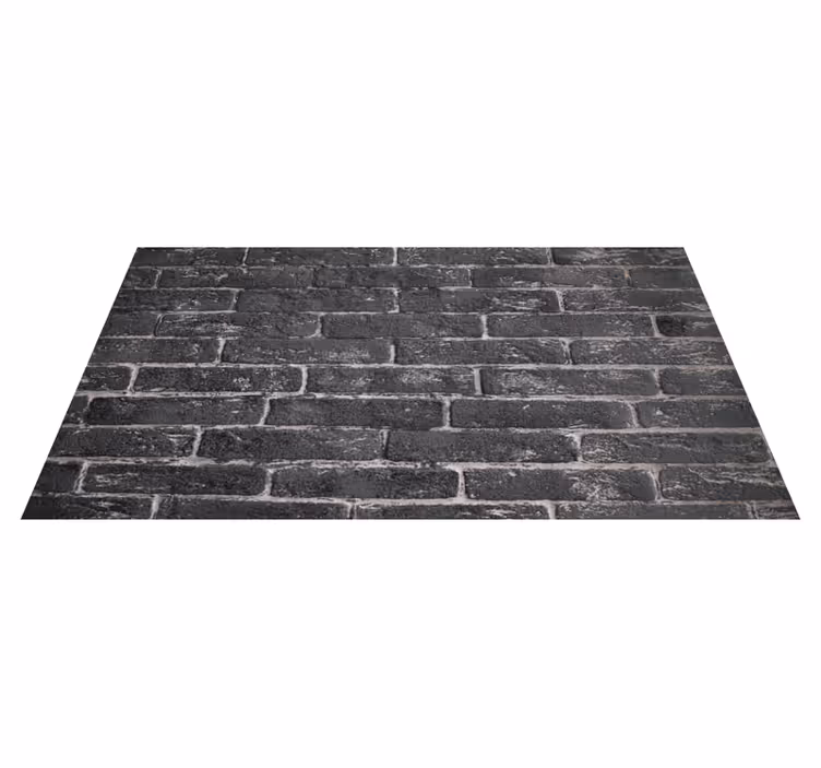 Bedroom carpet in grey stone brick design - TenStickers