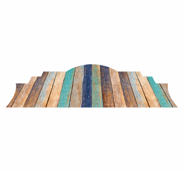 Bedroom carpet in brown wood planks pattern - TenStickers