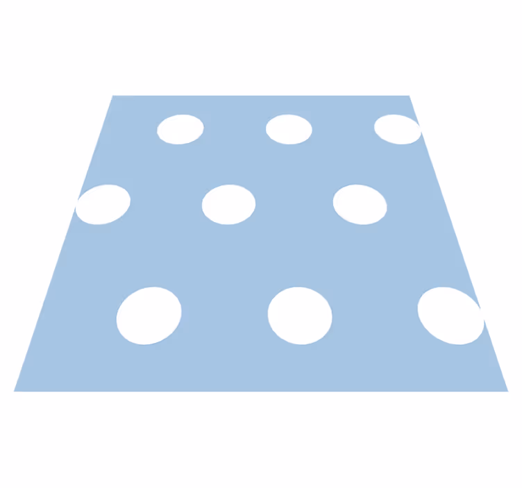 Bedroom carpet polka dot pattern - TenStickers