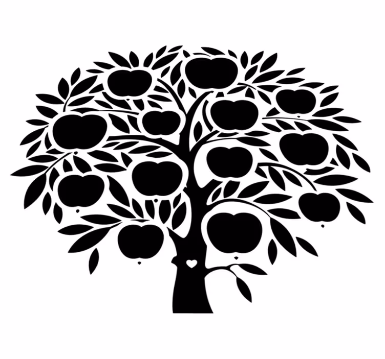 Bedroom carpet family tree names - TenStickers