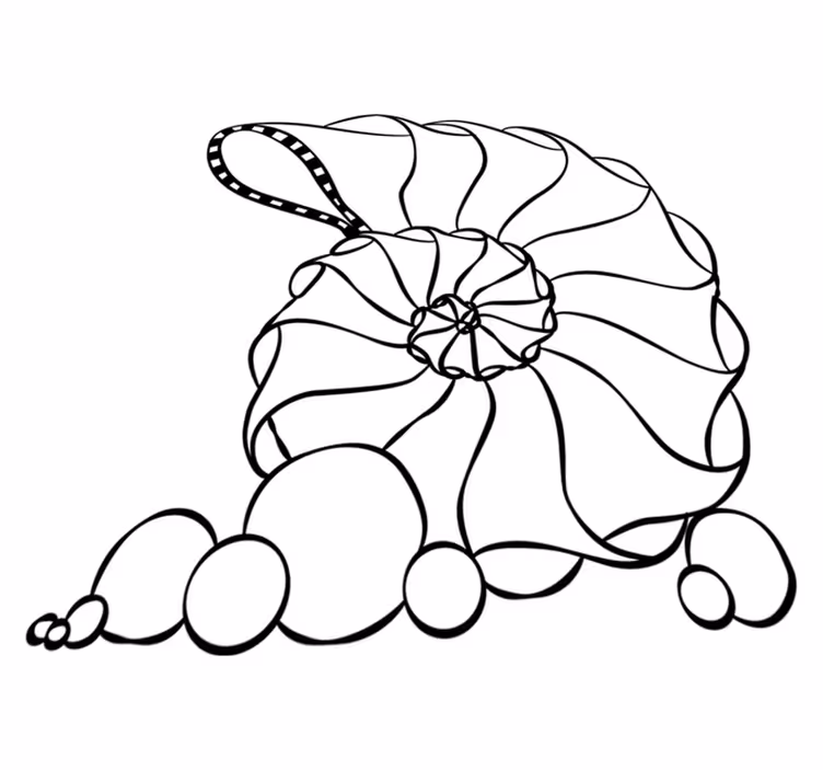Bedroom carpet seashell design - TenStickers