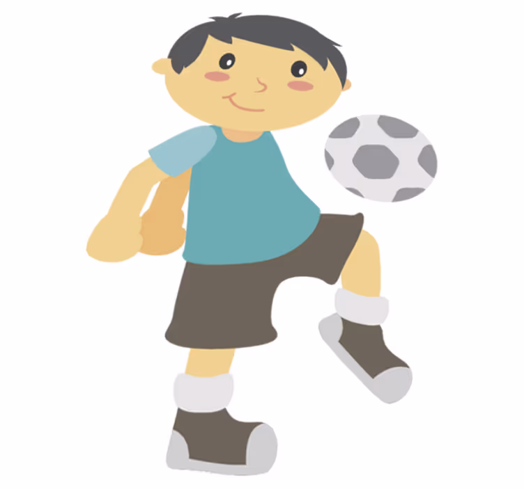 Kids carpet playing football - TenStickers