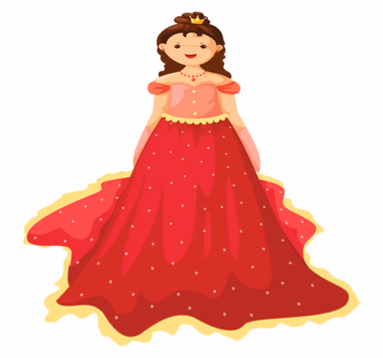 Kids carpet with queen illustration - TenStickers