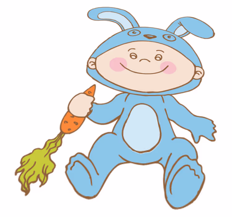 Kids carpet bunny costume - TenStickers