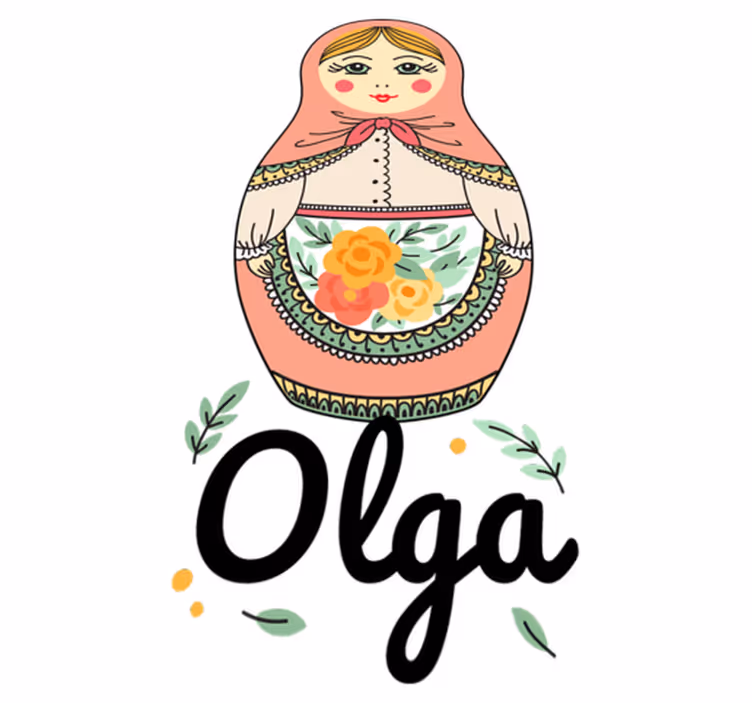 Kids carpet personalized matryoshka design - TenStickers
