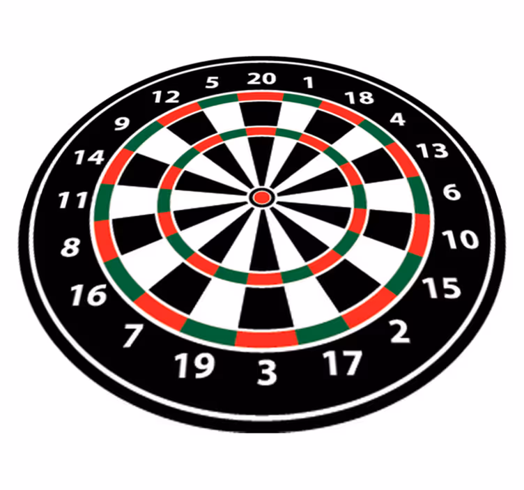 Game rug dartboard sticker - TenStickers