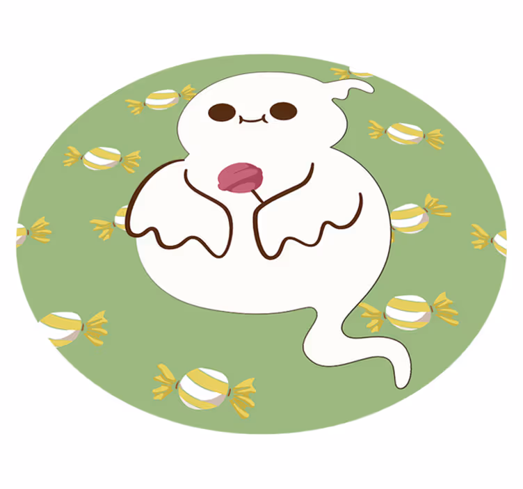 Kids carpet fun ghost theme rug - TenStickers