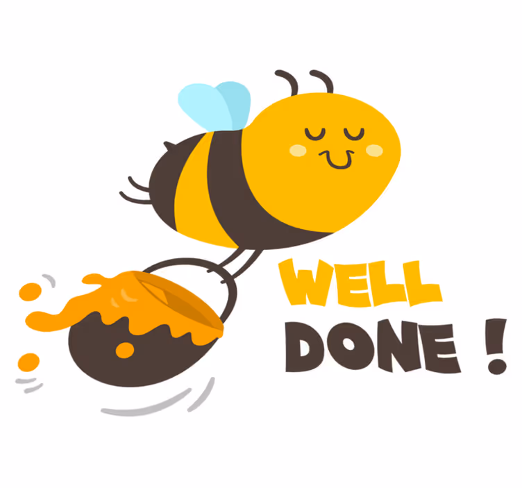 Kids carpet busy bee accomplished - TenStickers