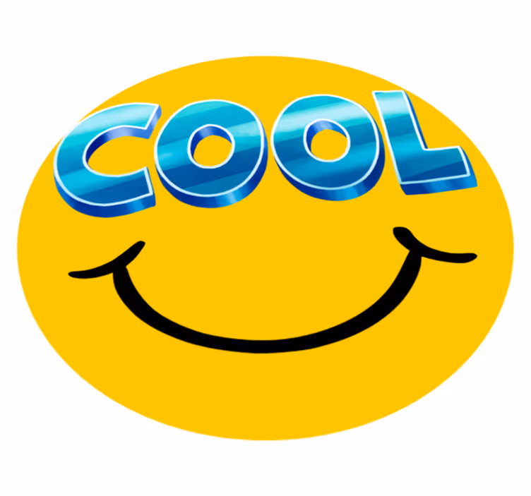 Kids carpet cool smiley skateboard - TenStickers