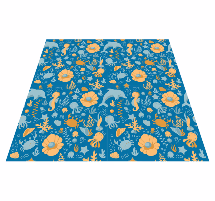Kids carpet ocean adventure - TenStickers